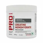 GNC Pro Performance Creatine Monohydrate | Boosts Athletic Performance | Micronized & Instantized | Fuels Muscles | Provides Energy Support for Heavy Workout | Formulated In USA | Unflavoured | 100 gm