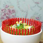 Wonderland Multicolor Plastic Garden Miniatures Fence - 90.0 x 1.0 cms (Set of 2)