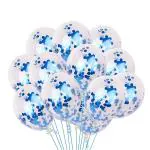 Orama Blue Confetti Balloon - 30Pcs Blue Glitter Balloons For Decoration Kids, Adults | Confetti Balloons For Birthday (Blue confetti Balloons for Boys)