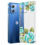 Fashionury Silicone Designer Printed Back Case Cover for Motorola G64 5g -D2122