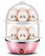 PRAHAJ 350 Watt Egg Boiler/Cooker Double Egg Poacher Multi-Function Steamer Automatic Power Off Home Nutrition Breakfast Machine Kitchen Utensils