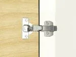 Hettich Onsys 4447i, Door Hinge with Mounting Plates & Cover Caps (for Door Thickness 14-25 mm : 9.5 Crank)