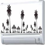 Asmi Collections 90 cm Split AC Stickers Beach Wall Stickers Self Adhesive Sticker (Pack of 1) | Wall Sticker | waterproof wall sticker