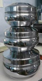 Carnival Multicolor Stainless Steel Storage Box (Pack of 3)