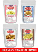 Yuvraj Khatta meetha| Boondi| Bhujiya & Moong dal Bikaneri pack of 4 Farsan mix( 350 gm x 4)