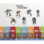 Wallzone Multicolor Vinyl Trans Formers Removable Sticker, 160 cm