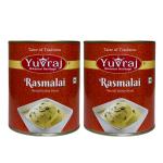 Yuvraj Plain Rasmalai patty sweets combo (1 kg x 2 ) pack