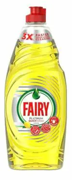 Fairy Platinum Quick Washing Up Dishwasher Liquid Lemon 625ml