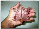 Jet International Rose Quartz Merkaba Gemstone - 4 inch