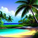 Love Creation A4 Size poster print for creative wall art- beach-vacation-vibes-10513(Non Sticker)