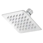NEW WARE SS-304 Grade Stainless Steel Square Overhead Shower Rain Shower with Easy-to-Clean (Overhead Shower Head Only) (Chrome Finish)