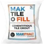 MAKPHALT Mak Tile-O-Fill White Tile Grout Cement Based | Polymerized Tile Joint Filler Crack Filler (1 kg)