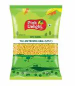 Pink Delight Pulses | Moong Mogar Dal | Yellow Moong Dal | 1 Kg Pack
