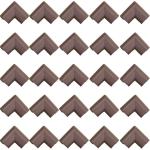 LADWA 25 Pieces Foam Table Corner Guard Protector Furniture, Sharp Corner Cushions for Baby Safety & Baby Proofing - (Brown Colour)