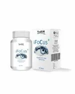 Vokin Biotech iFocus | Natural Eye Care Supplement & Vision Support | Combination of Lutein, Vitamin A, Vitamin E, Vitamin B2 - 60 Vegetarian Tablets