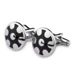 Kavove The Chokus Wheel Black Coloured Cufflinks