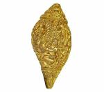 Idol Collections Gold Brass Durga Shankh Conch With Ma Design On Home Decor