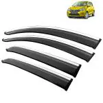 Kingsway Car Wind Deflectors Rain Guard Window Visor for Maruti Suzuki Celerio 2014, 2015, 2016, 2017, 2018, 2019, 2020, 2021 Model, Car Door Visor with SS Lining Online India, Car Sun Shades