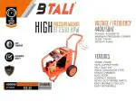 BTALI Trolly Commercial Heavy Duty High-Pressure Washer Model: Bt 2500 Hpw- 5.5 Hp 250 Bar Machine- 3 Phase