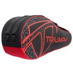 Triumph Stroke Black/Red Polyester & Nylon Badminton Kit Bag 28 x 12 x 8 inch (PRO303BR)