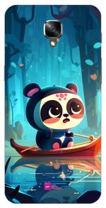 Gift Minister Soft Designer Mobile Case For One Plus 3 Back Cover Sienna - Super Cute Panda Cartoon Art Protective Lightweight Flexible Comfortable Grip Shockproof Dustproof Clear 1Pcs 17012