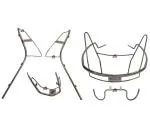 Mahabir Stainless Steel Silver Guard Set For Scooter Activa 6G