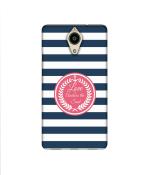 Casotec Love Anchor Print Design Printed Silicon Soft TPU Back Case Cover for Panasonic Eluga Ray Max