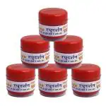 S K D Sandalwood Raghudarshan Red Sandalwood Paste Red Chandan Tikka, 25 Gram (Pack Of 6)