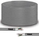 FEDUS 100 Meter 23AWG Pure Copper 3+1 CCTV Camera Coaxial Cable For High-Speed Audio Video Signal