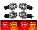 PBTA Premium LED Indicator With BOSS Logo Compatible With Hero HF Deluxe - Pack of 4 ( Red & Yellow )