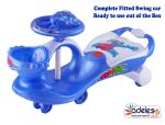 Odelee Blue Magic Baby Boomer Ride On Car with Music & Light for for Baby Kids Boys and Girls (1-4 Yrs)