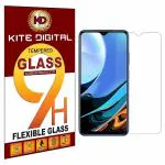 Kite Digital Xiaomi Redmi Mi 9/9A/9C/9i/9 Prime/9 Power Transparent Tempered Glass Screen Protector with Full Screen Coverage (Except Edges) and Installation Kit (Pack of 2)