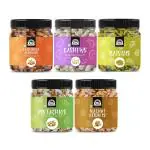 Wonderland Foods Dry Fruits Almonds 200g Cashews 200g Raisin 200g Pista 200g Walnut Kernels 200g