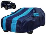 Auto Hub Car Body Cover Compatible with Mahindra XUV 700 with Mirror Pockets Heavy Duty, Full Sized, Triple Stitched, Navy, Blue Look