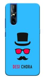 MobiEra Vivo V15 Pro Multicolor Desi Chora Quote Plastic Designer Printed Hard Case Cover