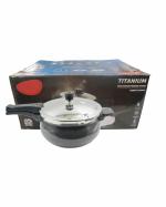 HOMORAA Titanium Induction Base Hard Anodized Cooker size 17.2 Inches and 2962 Grams Weight (Pack Of 1)