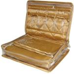 Aadhya Necklace Bangle Locker Cosmetic Storage Organizer (Gold) Vanity Box (Gold)