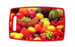 Plastic Oval Chopping Cutting Board for Kitchen Vegetablesand ,MultiColour Fruits and , MultiColour (pack of 1)