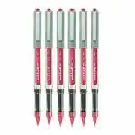 Uni-ball 157 Wine Colour Ink Eye Roller Ball Pen 0.7 mm (Pack of 6)