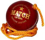 Junckers Red Leather Cricket Hanging Ball 10 Ft (Pack Of 2)