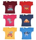 Kwitchy Baby Boys' & Baby Girls' T-Shirt (Multicolor, 6-12 Months)
