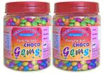 Premium Chocolate Gems, Chocolate Munchies, Buttons -Chocolate for Cake Decoration (1000 Gram)