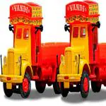 VANDI COLLECTIBLES Beautiful Indian Lorry Scale Model | Indian Truck Plastic Model Toys for Kids | Truck Toys for Kids | Combo Pack of 2 (Red and Yellow)