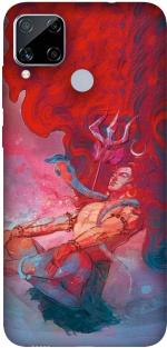 Siyapa Realme C12 Red Plastic Back Cover