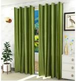 Indian Online Mall PUNCH_DOT_GREEN_9FTLong FTLong Door Curtains Set of 1