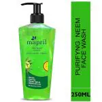 Mapril Neem Face Wash with Aloe vera for Skin Brightening Tan Removal Soft Smooth Healthy Hydrating Skin Reduce Acne, Pimple Oily Skin Daily Cleanser Spot Removal, Anti Aging, All Skin Types & Chemical Free Facewash-250ml