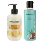 Alphavedic Rice Shampoo With Natural Conditioner And Coconut Oil Controls Hairfall And Promotes Growth