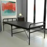 Honey Touch Folding Bed with Mattress Included (Black) (Size; 2.5ft x 6ft)