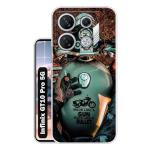 Snazzy Multicolor Silicon Shock Proof Back Cover for Infinix GT10 Pro 5G, Infinix GT10 Pro