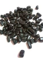 Astroghar Black Agate Tumbled Stone (200 g)